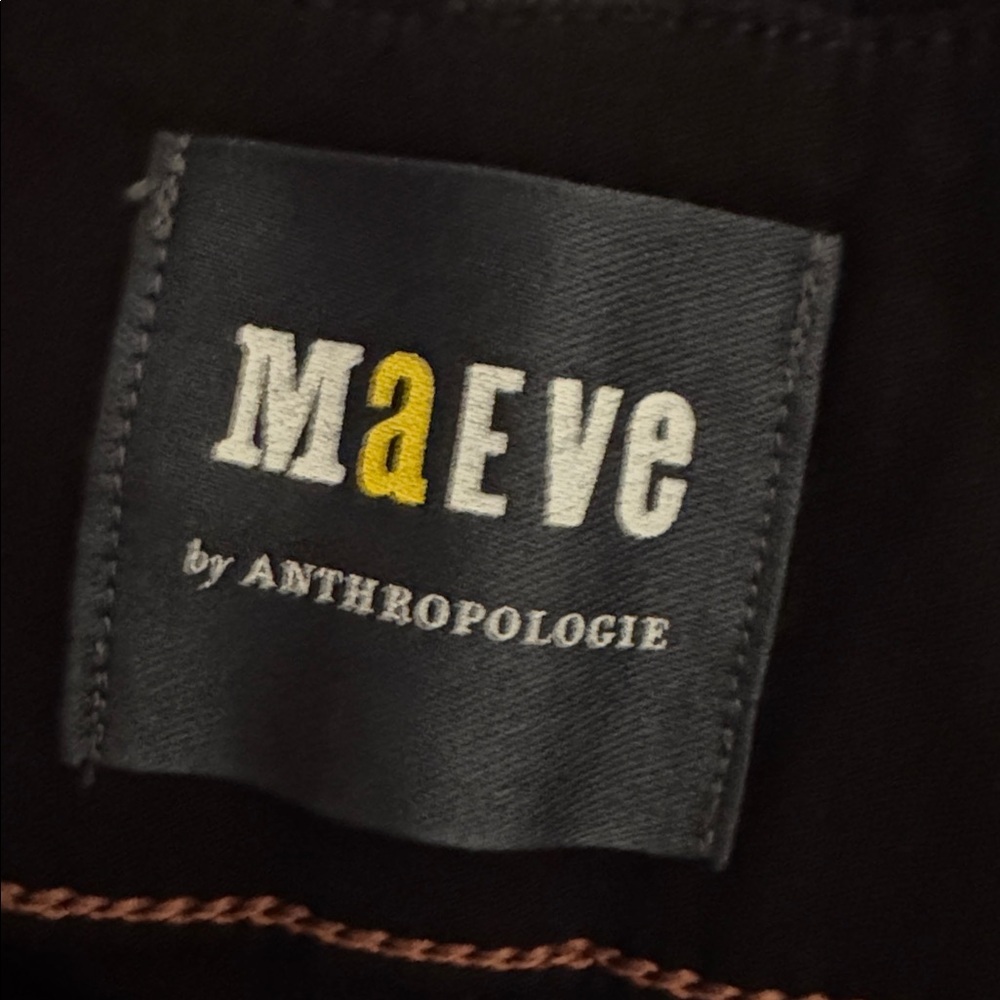 ANTHROPOLOGIE Maeve The Colette Ponte Wide-Leg Pants Crop 24 24P Petite Black - Picture 8 of 9